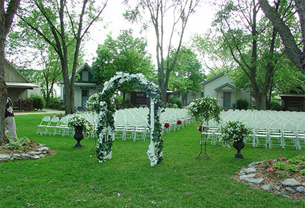 Wedding on the Green in the Historic Village