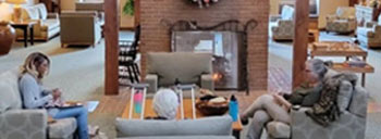 Group in the Inn lobby