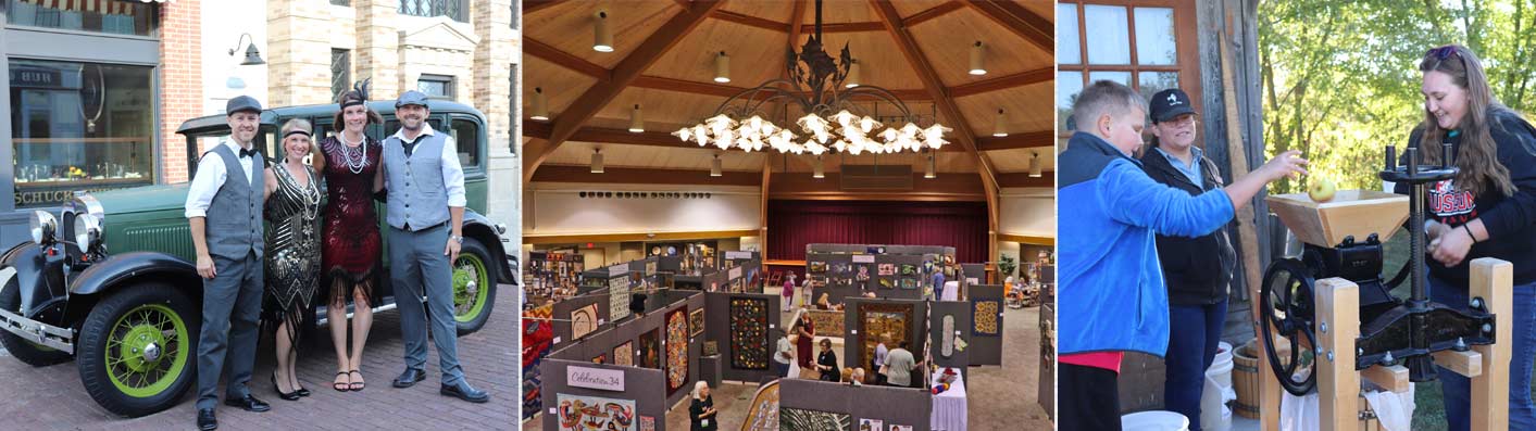 Home Schooler activity at Lauber, Celebrate our Artisans in Basket Shop, Apple Week's apple butter making