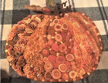 multi technique wool pumpkin