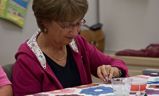 Volunteer Quilter Sauder Village