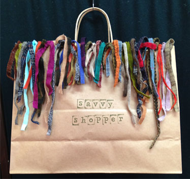 savvy shopper shopping bag by Nola Heidbreder