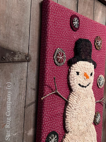 snowman, hooked wall art