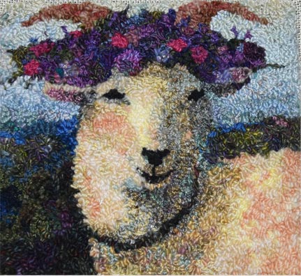 ram-with-flowers-mini-hooked-rug-Molly-Colgrove