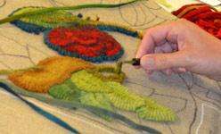 Rug Hooking Upclose