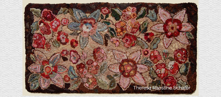 floral--hooked-rug-runner-Rapstine-Schafer