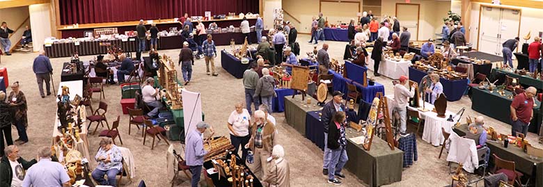 Woodcarvers Show from birds eye view