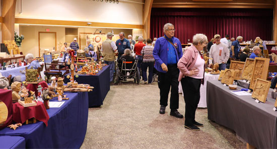 Overhead view of Rug Hooking Week