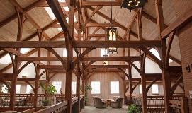 Lobby and seating area of Sauder Heritage Inn