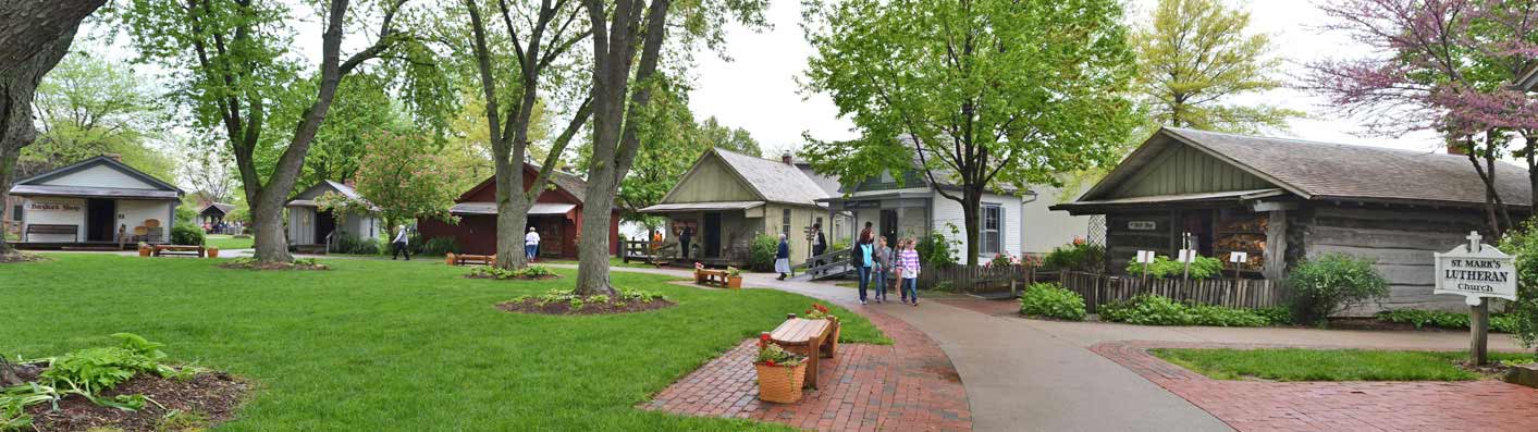Historic Village Green in the Spring